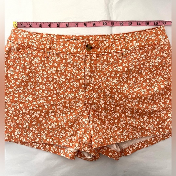 A.n.a size 12 twill shorts floral print midrise - Picture 4 of 6